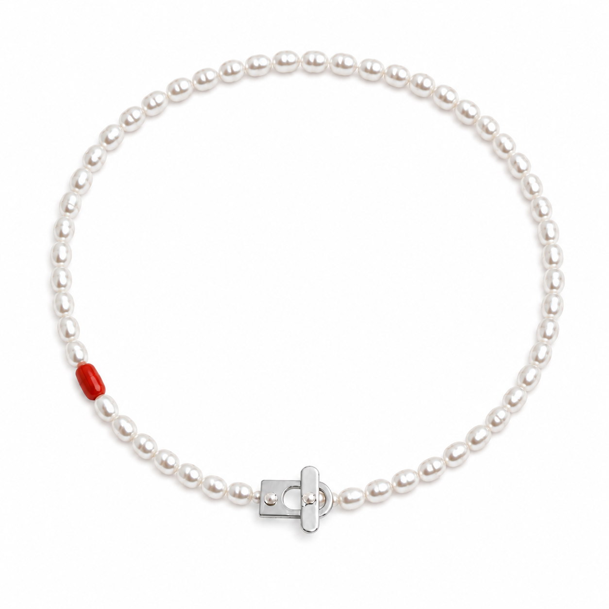 Coral Pearl Kolye