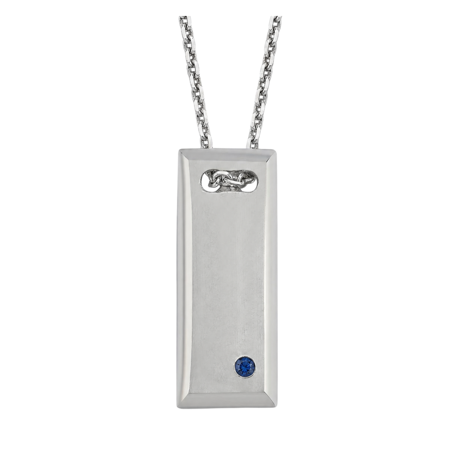 Rectangle Kolye, Safir