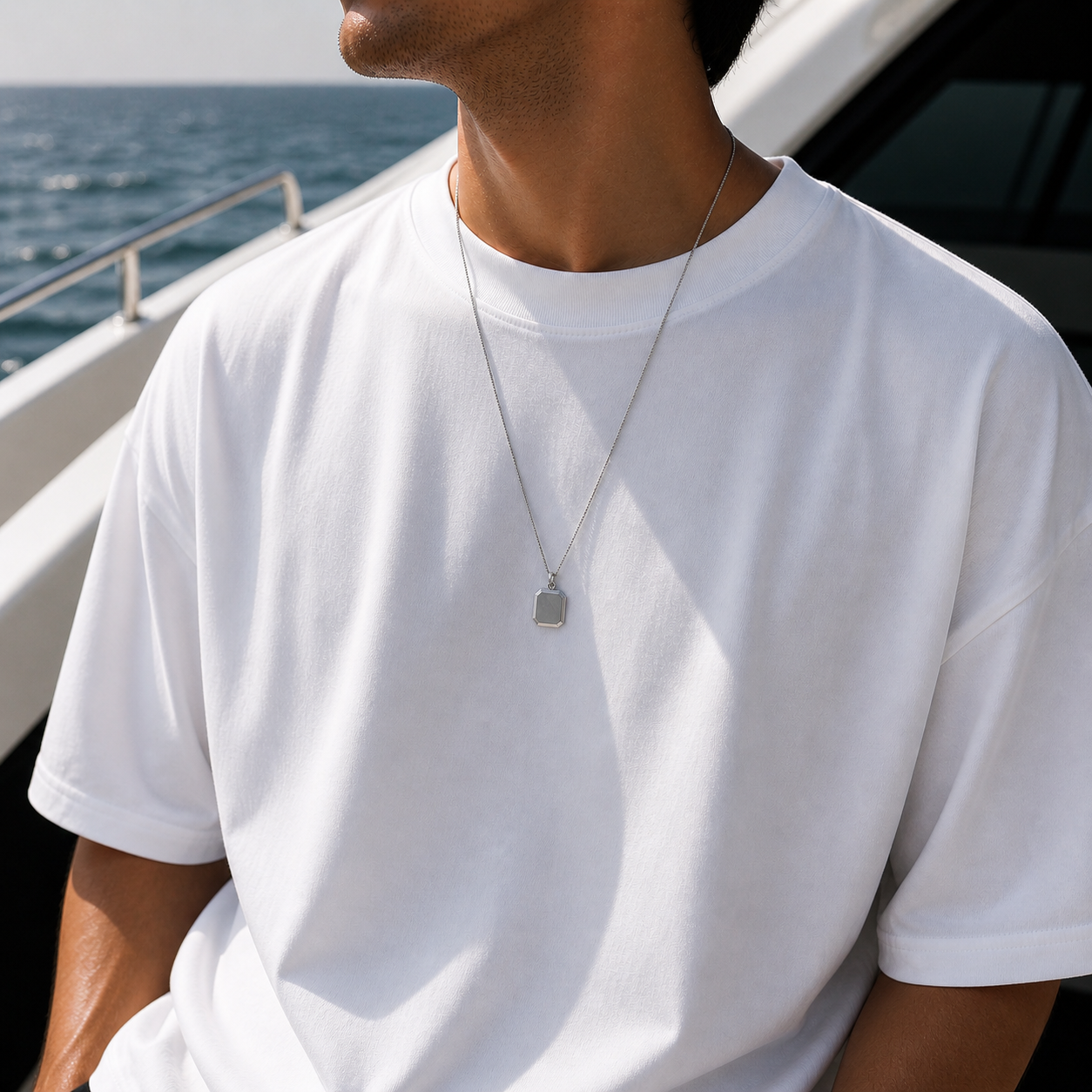 Square Pendant Necklace