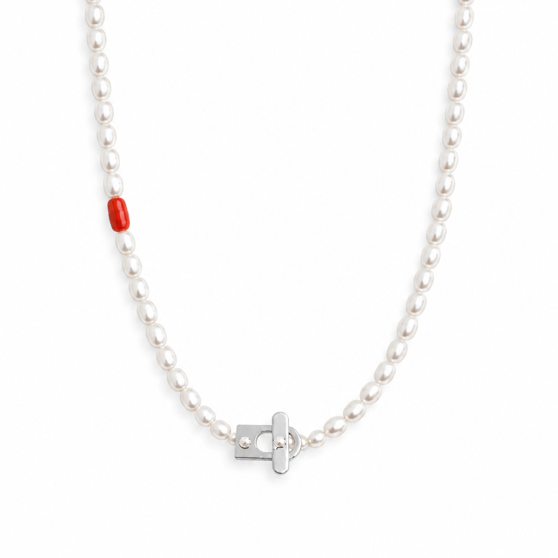 Coral Pearl Kolye
